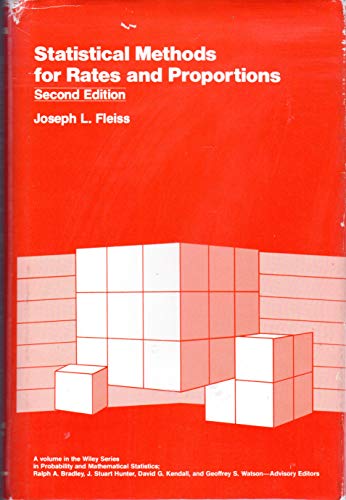 Stock image for STATISTICAL METHODS FOR RATES AND PROPORTIONS : Revised 2nd Edition (Wiley Series in Probability & Statistics) for sale by 100POCKETS