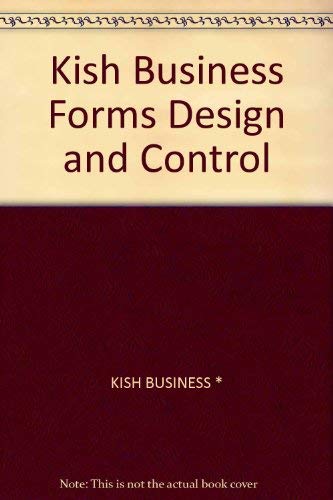 Stock image for Business Forms: Design & Control for sale by Irish Booksellers