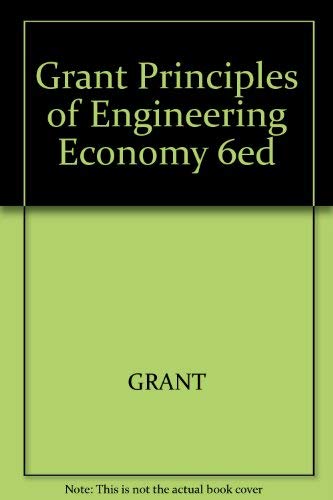 Beispielbild fr Principles of Engineering Economy zum Verkauf von Wonder Book