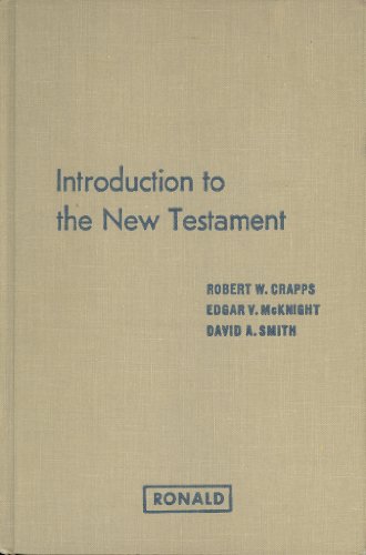 9780471070108: Crapps Introduction to New Testament