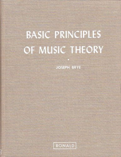 Beispielbild fr Basic Principles of Music Theory zum Verkauf von Zoom Books Company