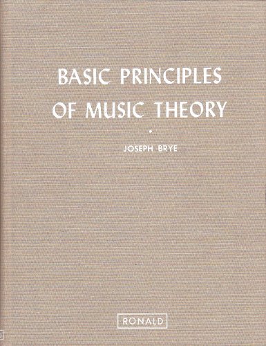 9780471070221: Basic Principles of Music Theory