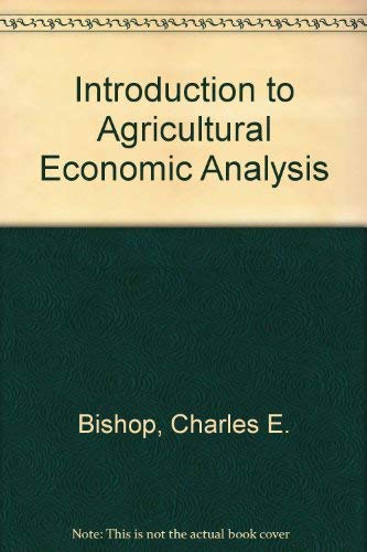 9780471075578: Introduction to Agricultural Economic Analysis