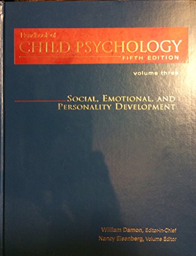 Beispielbild fr Handbook of Child Psychology, Social, Emotional, and Personality Development (Volume 3) zum Verkauf von HPB-Red