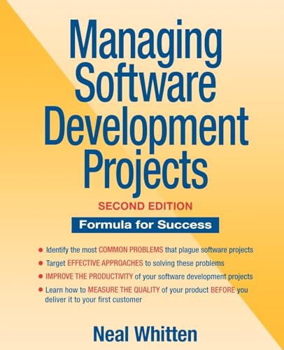 Imagen de archivo de Managing Software Development Projects: Formula for Success, 2nd Edition a la venta por Off The Shelf