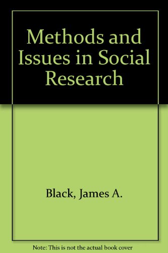 Stock image for Methods and Issues in Social Research for sale by The Unskoolbookshop