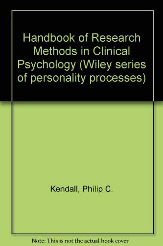 Imagen de archivo de Handbook of Research Methods in Clinical Psychology (Construction Management and Engineering) a la venta por HPB-Red