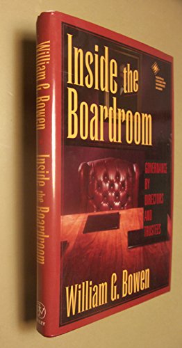 Beispielbild fr Inside the Boardroom: Governance by Directors and Trustees zum Verkauf von Wonder Book