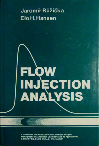 Imagen de archivo de Flow Injection Analysis (Chemical Analysis) a la venta por Mispah books