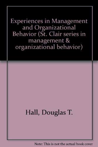 9780471082101: Experiences in Management and Organizational Behavior (Environmental Science and Technology)