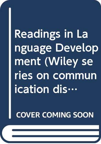 Immagine dell'editore per Readings in Language Development (Wiley series on communication disorders) venduto da Andrew's Books