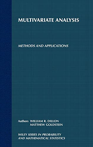 Beispielbild fr Multivariate Analysis : Methods and Applications zum Verkauf von Better World Books