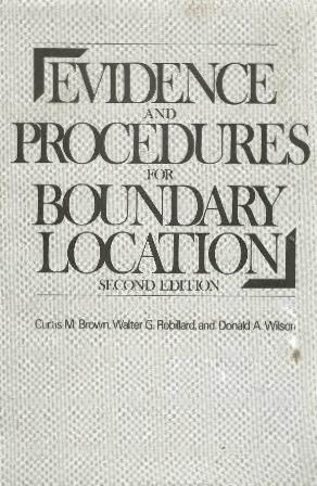 Beispielbild fr Evidence and Procedures for Boundary Location zum Verkauf von Books Unplugged