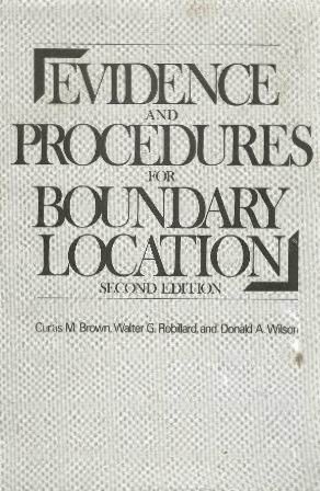 Stock image for Evidence and Procedures for Boundary Location for sale by HPB-Red