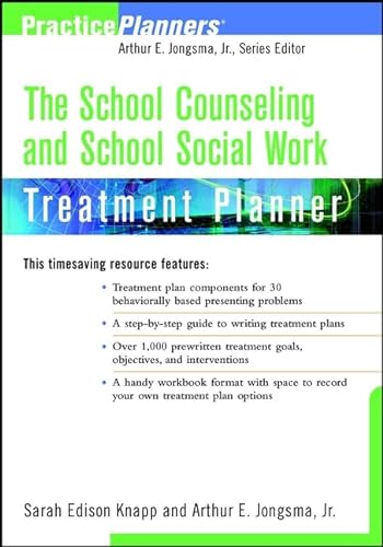 9780471084969: The School Counseling and School Social Work Treatment Planner