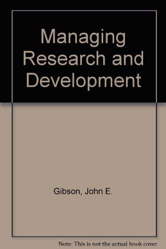 Stock image for Managing Research and Development for sale by Hippo Books