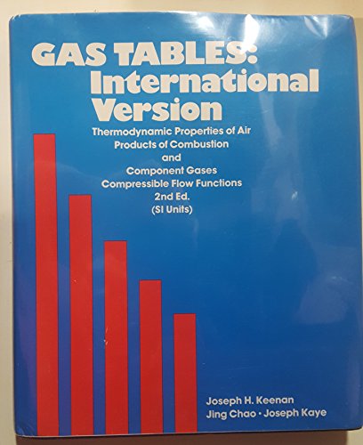 Stock image for Gas Tables: Thermodynamic Properties of Air Products of Combustion and Component Gases Compressible Flow Functions, 2nd Edition for sale by HPB-Red