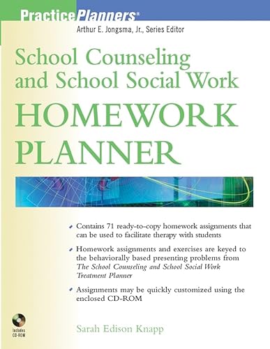 Imagen de archivo de School Counseling and School Social Work Homework Planner a la venta por Ergodebooks
