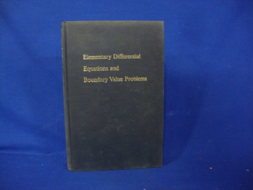 Elementary Differential Equations and Boundary Value Problems