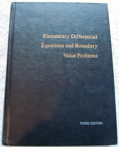 Beispielbild fr Elementary Differential Equations and Boundary Value Problems zum Verkauf von Better World Books