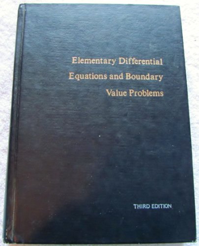 Stock image for Elementary Differential Equations and Boundary Value Problems for sale by Jenson Books Inc