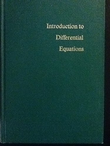 9780471093381: Introduction to Differential Equations