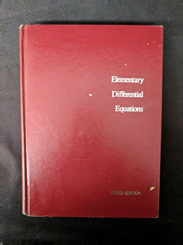 Imagen de archivo de Elementary Differential Equations a la venta por Better World Books: West