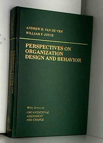 Imagen de archivo de Perspectives on Organization Design and Behaviour a la venta por Anybook.com