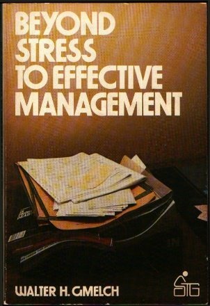 Imagen de archivo de Beyond Stress to Effective Management (Wiley Self-Teaching Guides) a la venta por Wonder Book