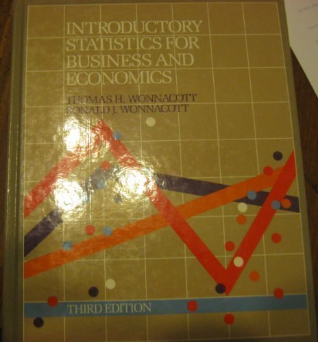 9780471097167: Introductory statistics for business and economics (Wiley series in probability and mathematical statistics)