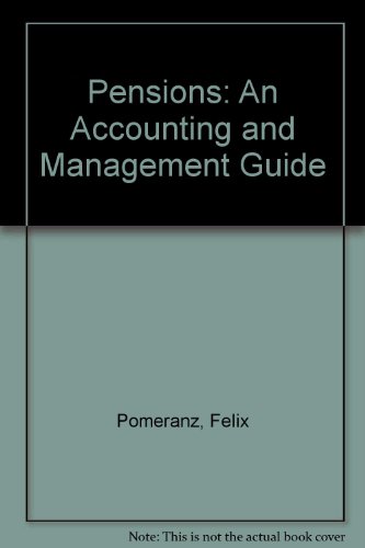 Beispielbild fr Pensions : An ERISA Accounting and Management Guide zum Verkauf von Better World Books