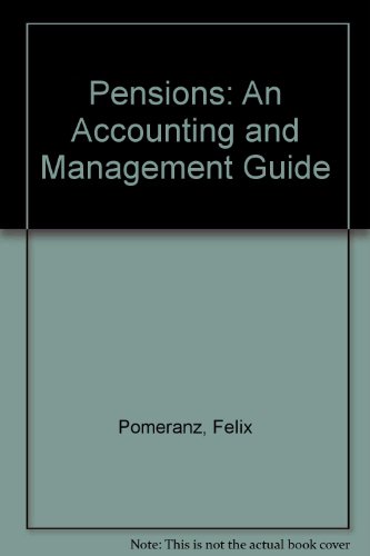 Stock image for Pensions : An ERISA Accounting and Management Guide for sale by Better World Books