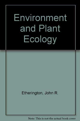 Stock image for Environment and Plant Ecology for sale by Wonder Book