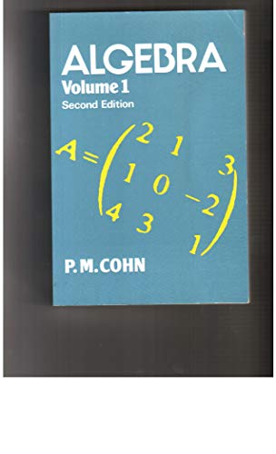 Stock image for Algebra. Volume 1. Second Edition for sale by HPB-Red