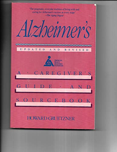 Beispielbild fr Alzheimer's -A Caregiver's Guide and Sourcebook zum Verkauf von Hastings of Coral Springs