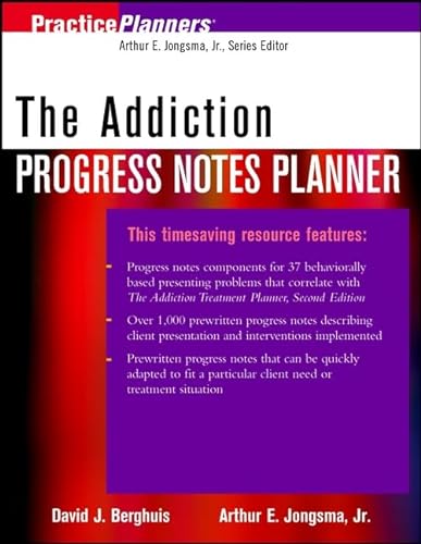 Beispielbild fr The Addiction Progress Notes Planner zum Verkauf von Better World Books