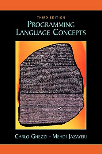 Programming Language Concepts (9780471104261) by Ghezzi, Carlo; Jazayeri, Mehdi