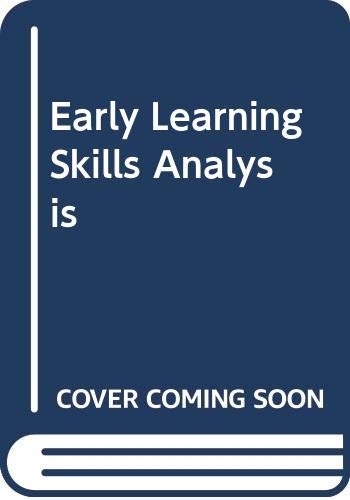 Beispielbild fr Early Learning Skills Analysis zum Verkauf von Theologia Books