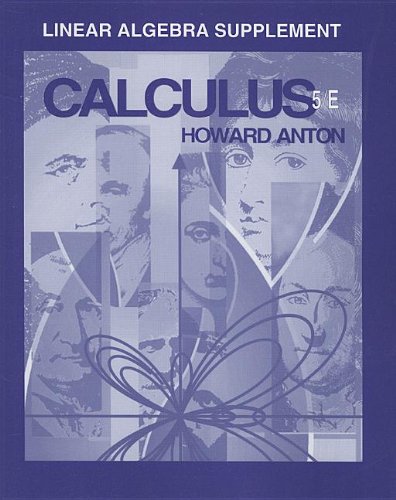 9780471106777: Linear Alg Supp to Accompany Calculus 5e