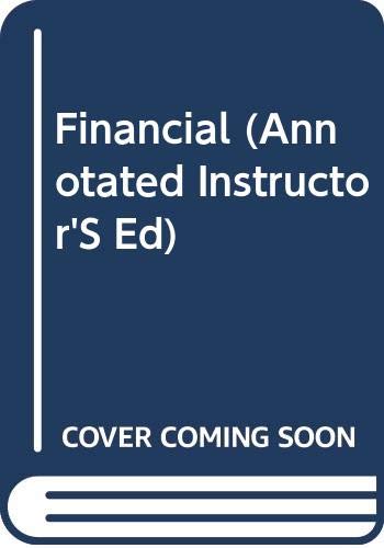 Financial (Annotated Instructor'S Ed) (9780471106821) by Jerry J. Weygandt