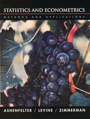 9780471107873: Statistics and Econometrics: Methods and Applications