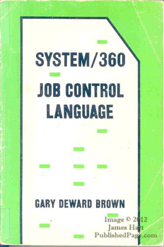 Stock image for System 360 Job Control Language for sale by Ammareal