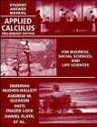 Beispielbild fr "Applied Calculus, Student Answers: For Business, Social Sciences and zum Verkauf von Hawking Books