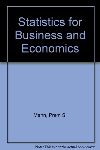 9780471111528: Statistics for Business and Economics