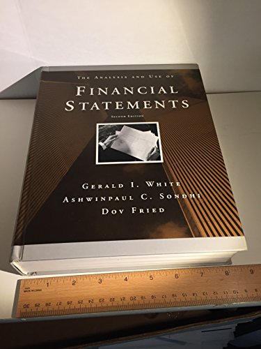 9780471111863: The Analysis and Use of Financial Statements