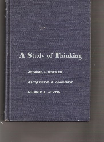 9780471114154: Study of Thinking (A Wiley publication in psychology)
