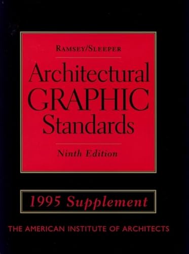 Imagen de archivo de Architectural Graphic Standards, 1995 Supplement a la venta por Earthlight Books