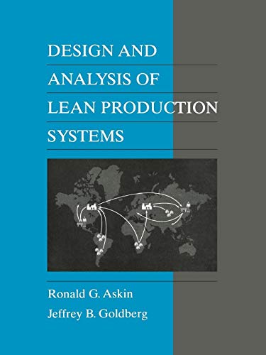 Imagen de archivo de Design and Analysis of Lean Production Systems a la venta por Books Unplugged