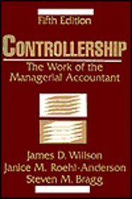 Stock image for Controllership: The Work of the Managerial Accountant for sale by ThriftBooks-Dallas