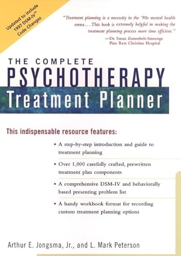 Stock image for The Complete Psychotherapy Treatment Planner (Series in Clinical Psychology and Personality) for sale by BooksRun